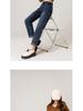 High-Waisted Fleece-Lined Stretch Harem Jeans for Women - Autumn/Winter Loose Slimming Style