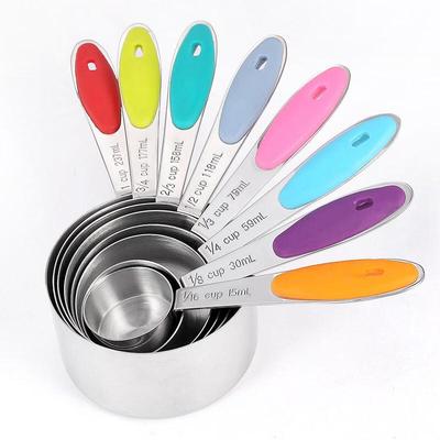 Stainless Steel Measuring Cup and Spoon Set