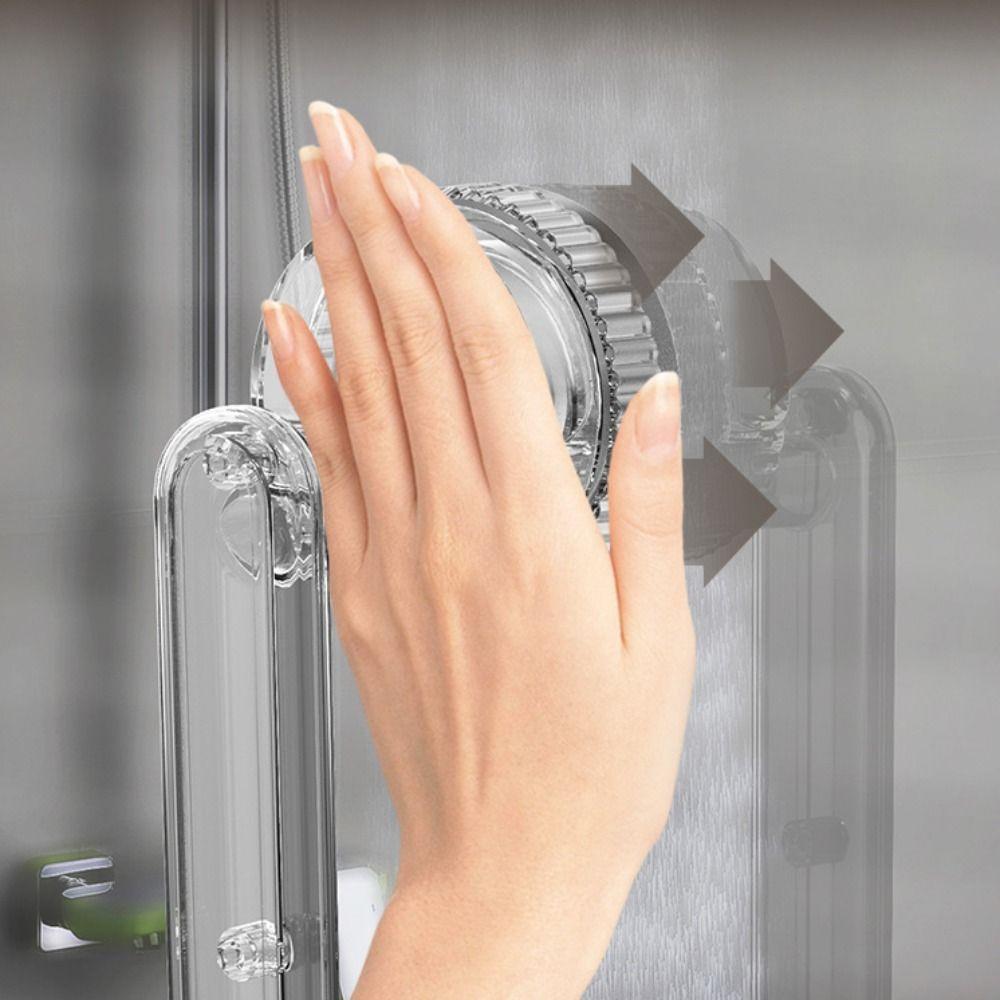 Waterproof Sliding Door Handle Anti-slip Wardrobe Door Handle Suction Cup Door Handle  Bathtubs