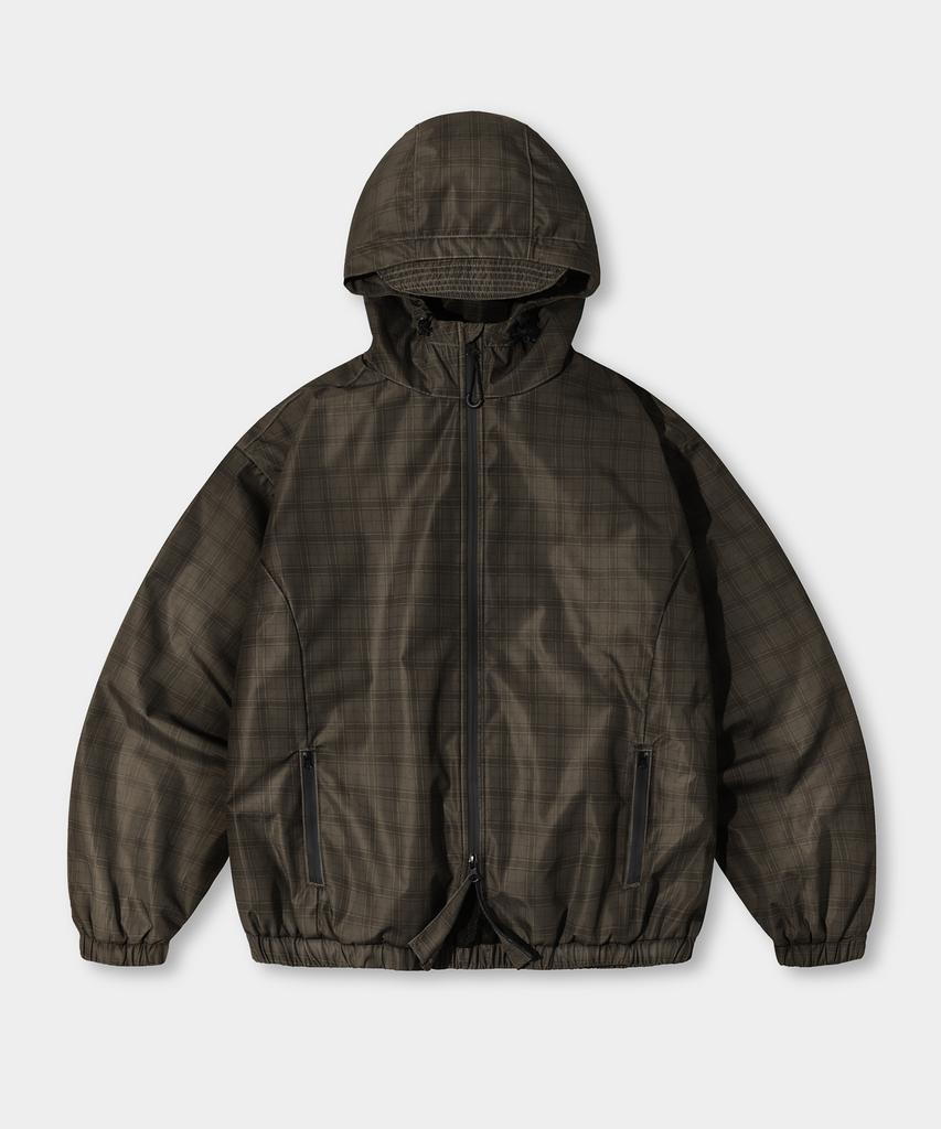 Dimitri Black 2Way Essential Check Hooded Windbreaker_3 Color