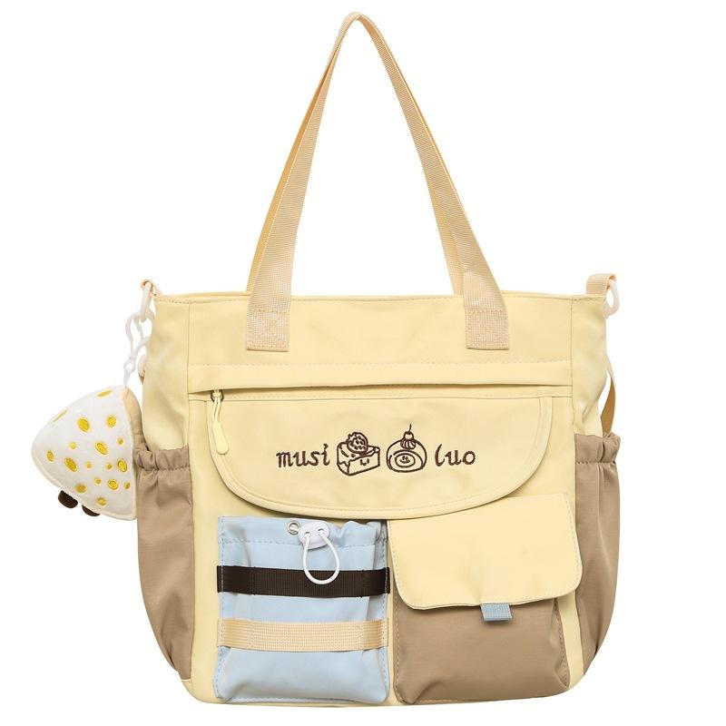 New Korean Version Shoulder Bag Women's Bag Nylon Light Casual Trendy Handbag Large Capacity Student Messenger Bag