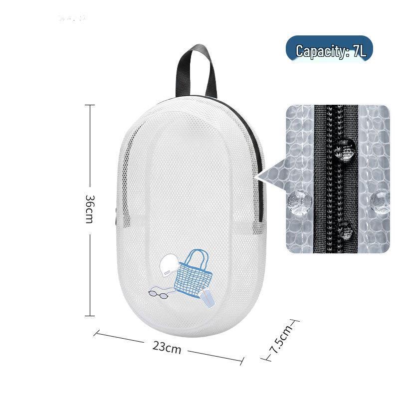 Women's Waterproof PVC Swim Bag: Portable Wet/Dry Beach & Sports Handbag