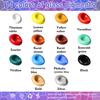 Colorful 14/26 Colors Stain Glass Paint Set with 6 Brushes, 1 Palette & 1 Sponge, Waterproof Permanent Glass Painting Kit