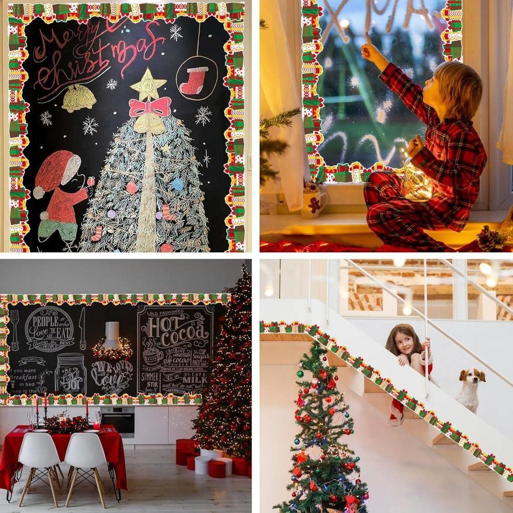 Self-adhesive Christmas Border Roll Cuttable Classroom Border Trim Border Trim  Classroom Decor