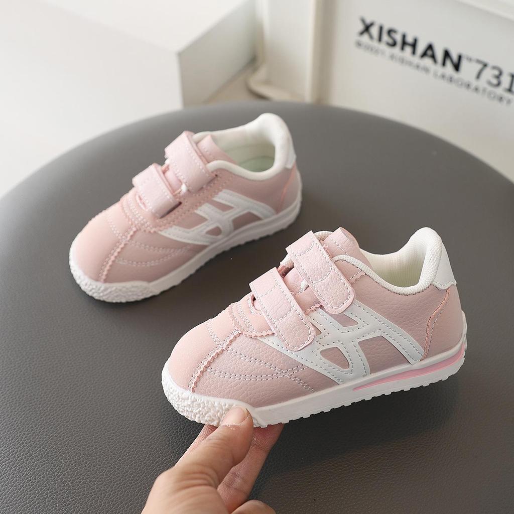 Kids' Stylish Velcro Loafers - Spring/Autumn 2026: Comfy White Shoes for Toddler Girls & Boys