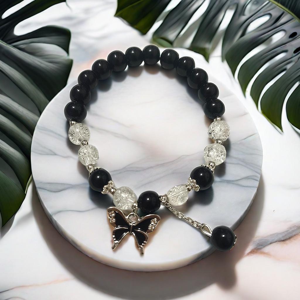 2025 Jadeite Green Jade Rabbit Bracelet: High-End Chinese Style, Year of the Snake, Elegant Women's Niche Beaded Design