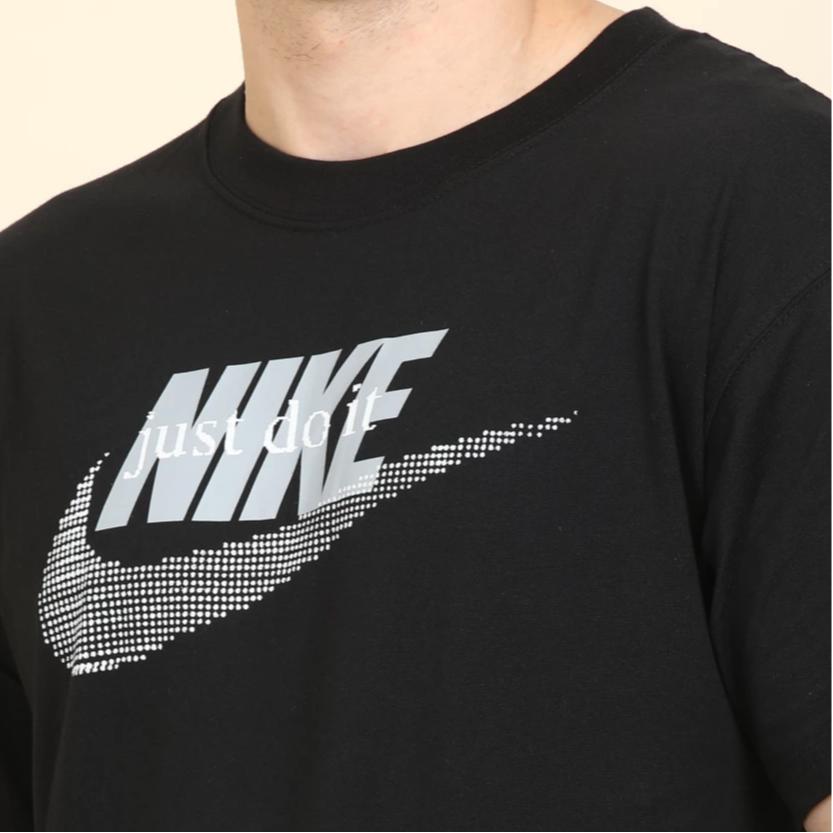 Nike T Shirts Men's Black Crew Neck Moderate Straight Fit CW0376-010