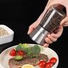 Baijie 304 Stainless Steel Pepper Grinder, Pepper Powder Grinder, Manual Black Pepper Grinder Bottle, 150ml