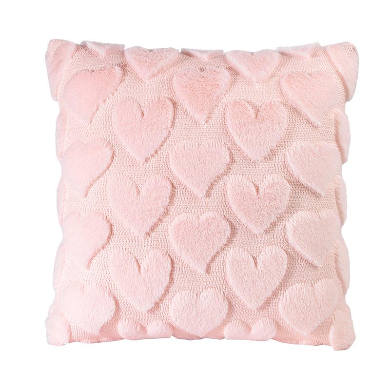 

Valentine s Day Big Love Pillowcase, Three-dimensional Plush, Solid Feel, Comfortable and Skin-friendly, Home Atmosphere Pillowcase 45 * 45 (excluding core)