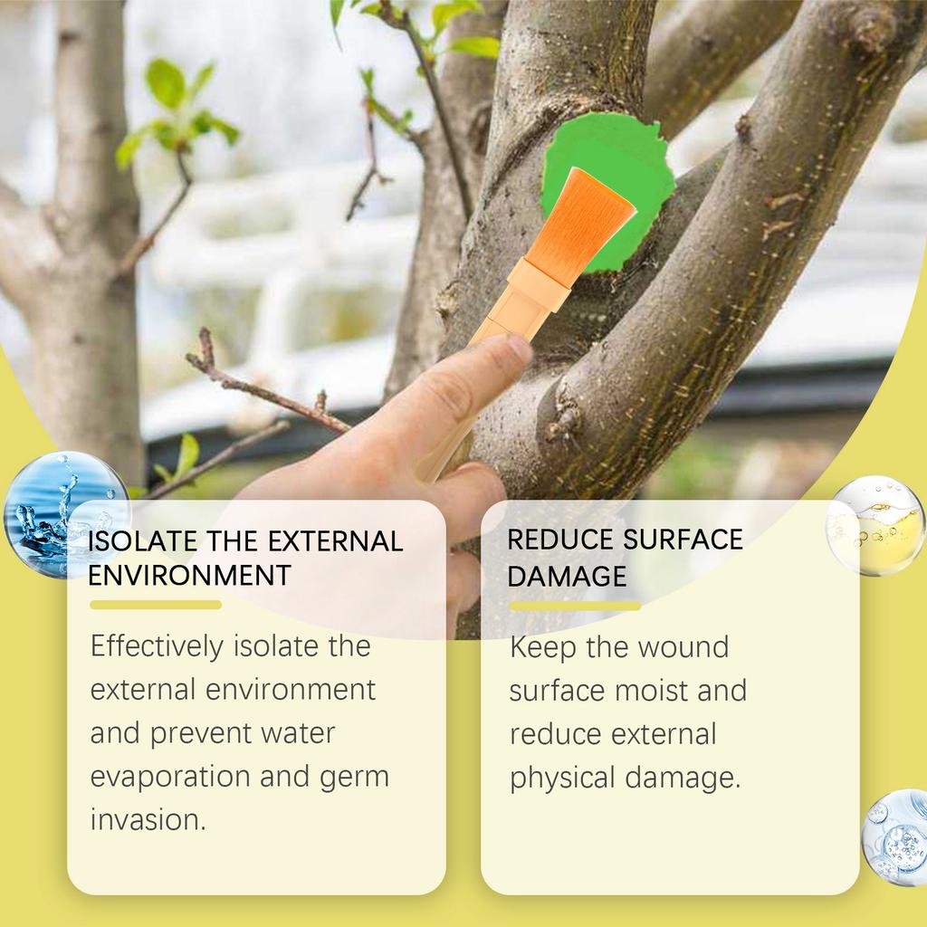 Tree Wound Sealant, Tree Wound Pruning Sealant, Tree Wound Dressing With Brush, Bonsai Cut Ointment, Bonsai Tree Pruning Wound Sealant