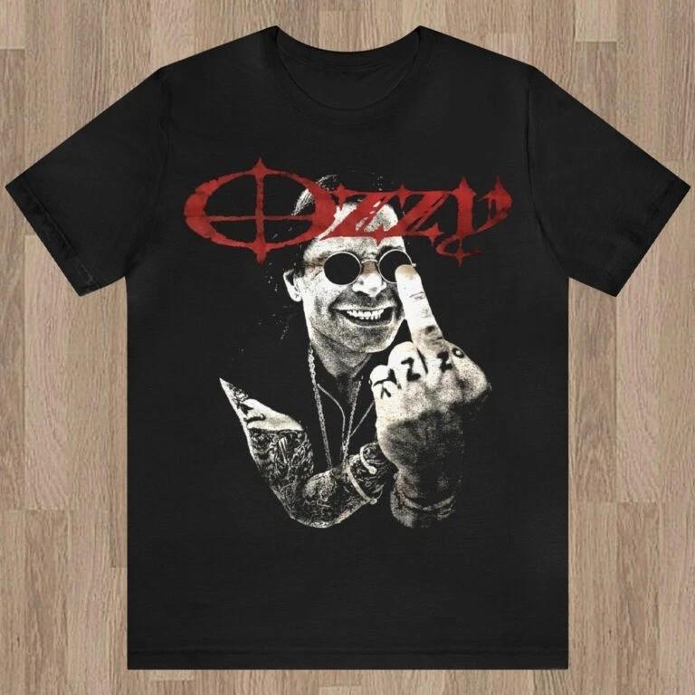 

Vintage Ozzyyy OsBourneee Middle Finger unisex T Shirt Gift for Fan S-5XL Unisex T-Shirt XXXL