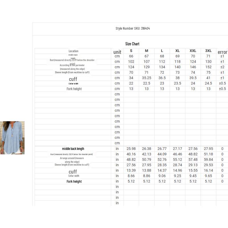 Women's Summer Striped V-Neck Long Sleeve Casual Loose Pullover Shirt