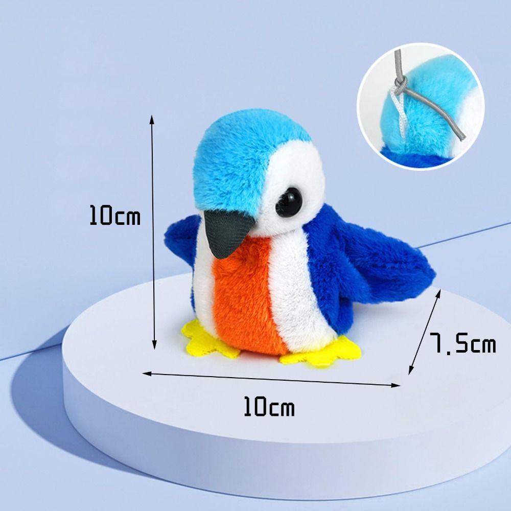 Vivid Chirping Interactive Chirping Bird Cat Toy Hanging Flapping Bird Cat Toy  for Indoor Cats