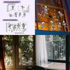 Uv Skeleton Halloween Static Glass Showcase Living Room Home Decor Stickers