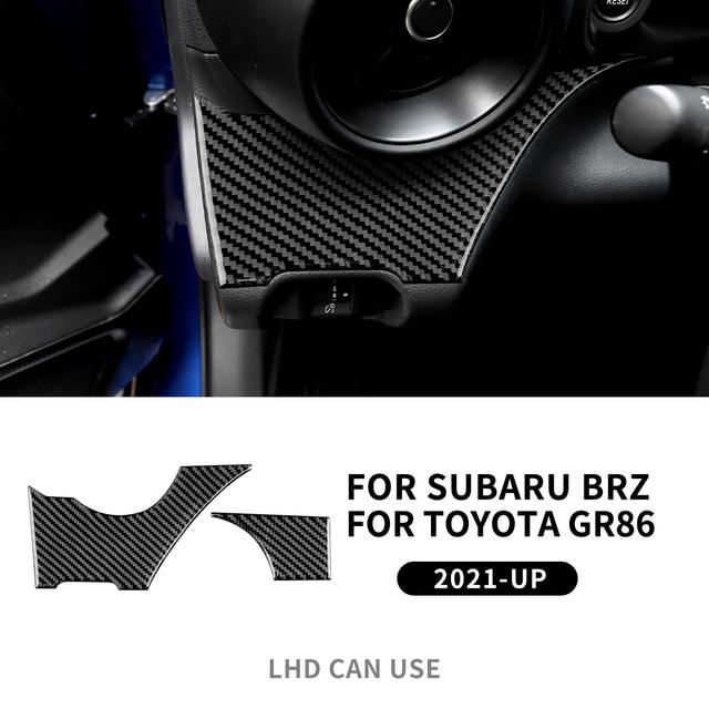 Real Soft Carbon Fiber Interior Trim For Subaru BRZ Toyota GR86 2025 2025 2025 2025 Car Center Console Decorative Sticker