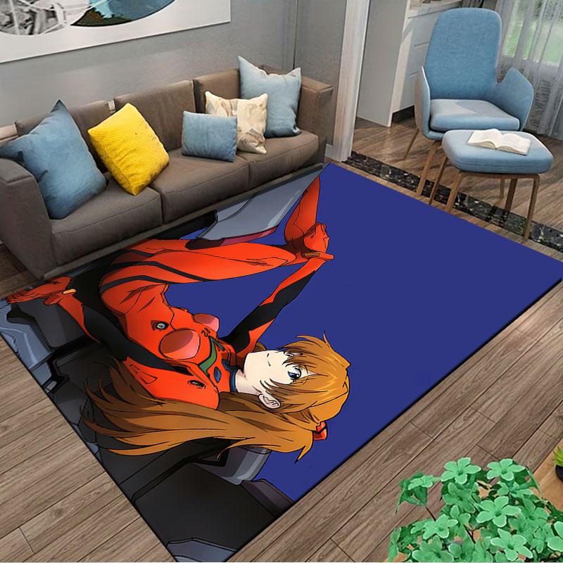 Anime Girl In Red Suit Suitable As a Non-slip Mat for the Living Room or Bedroom Sofa