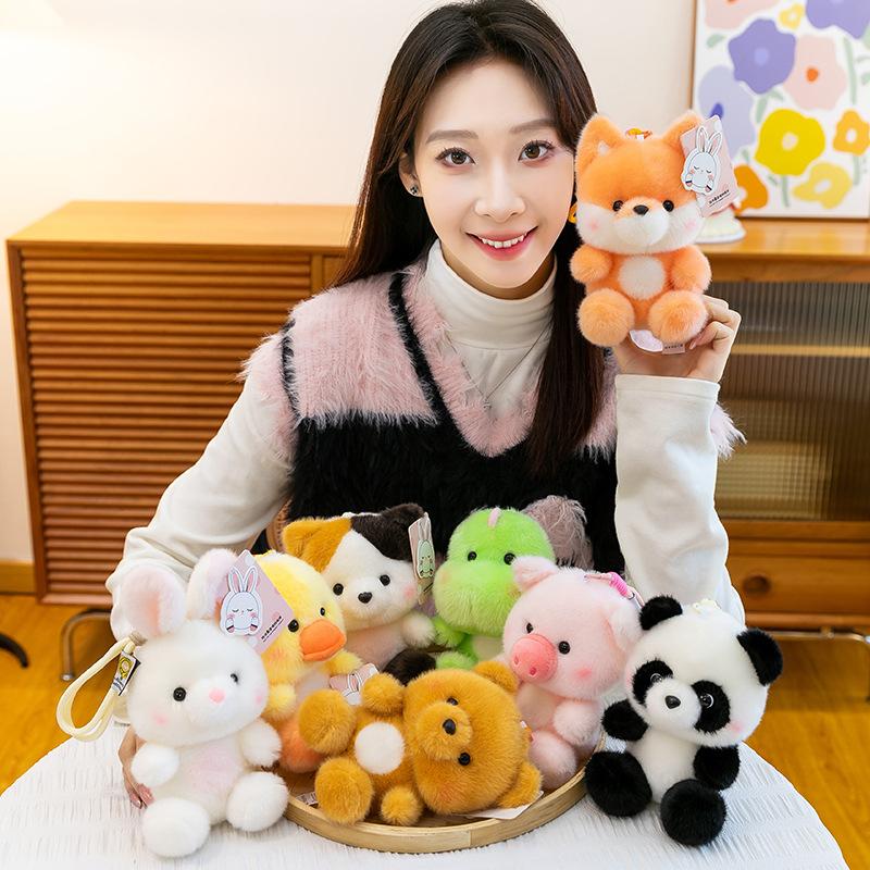 Doll pendant cartoon animal plush toy to accompany the doll's birthday wedding