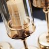 Nordic Luxury Glass Candle Holder: Romantic Retro Table Decoration for Candlelight Dinners
