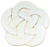 24to3 Nishitomi Ceramics Arita Ware Plate, Tasei Kiln, Plum Knot Design, Small Plate, Approx. 11cm Diameter, Gold, Christmas, New Year's, Tableware, M