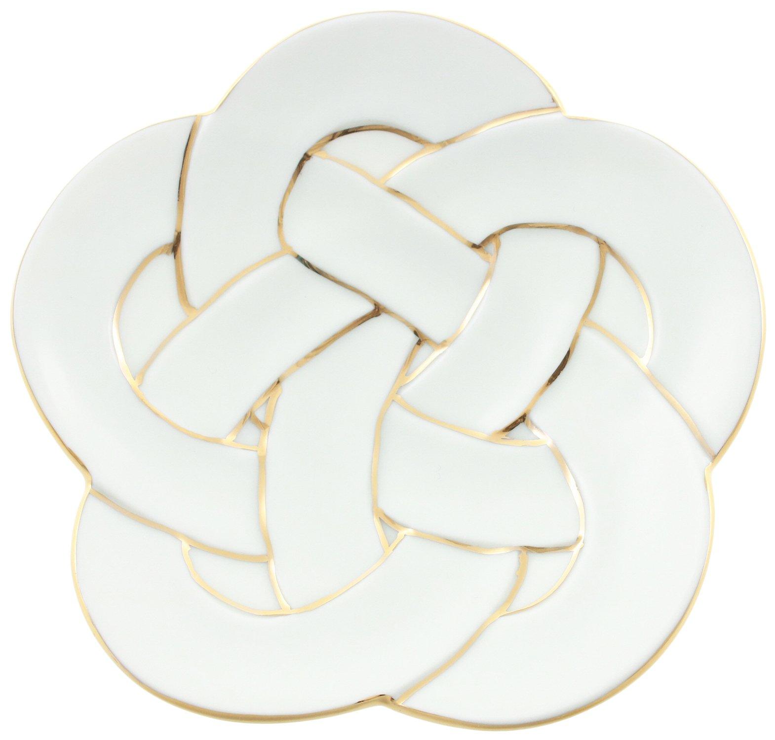 

24to3 Nishitomi Ceramics Arita Ware Plate, Tasei Kiln, Plum Knot Design, Small Plate, Approx. 11cm Diameter, Gold, Christmas, New Year s, Tableware, M