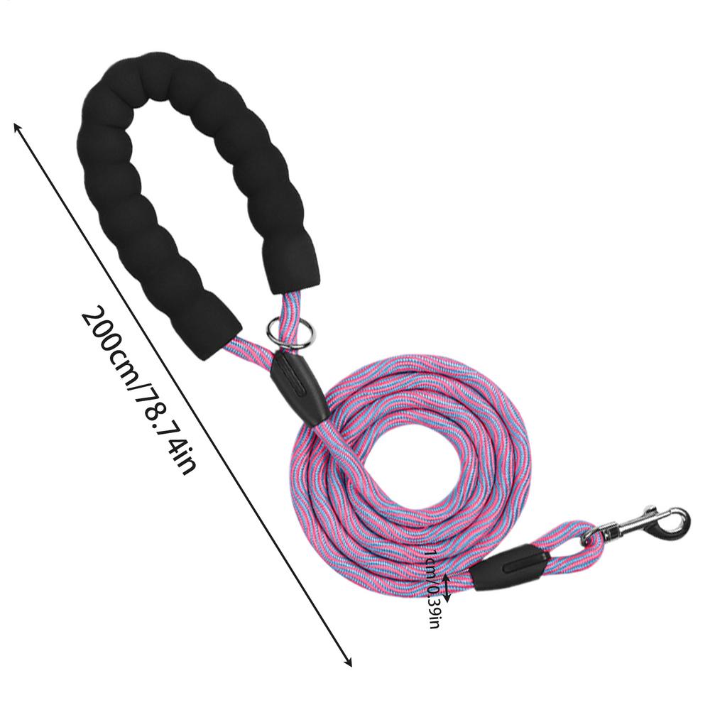 

Dog Lead With Swivel Hook Colorful Portable Pet Lead 2M Outdoor Dog Supplies Multipurpose Pet Accessories For Walking Hiking розы красного