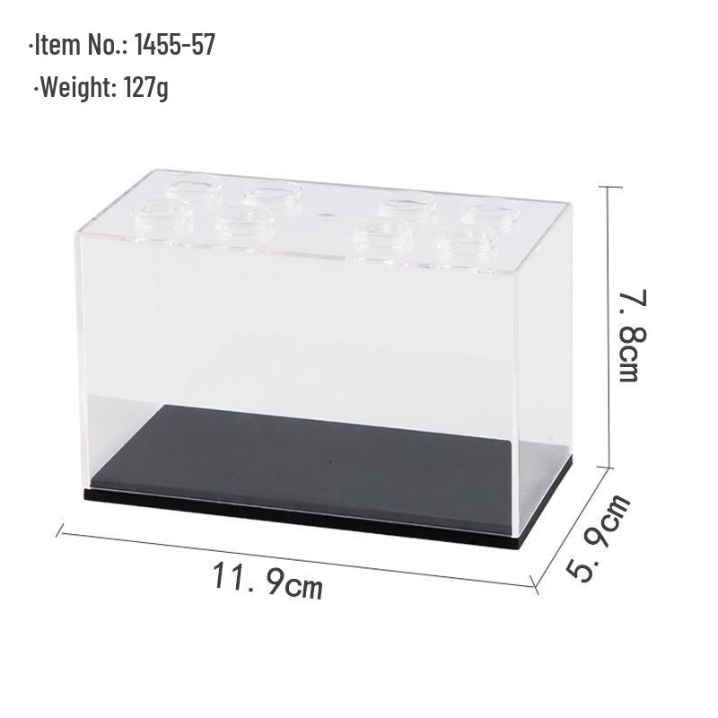 Stackable Minifigure Display Box for Lego - Transparent, Dustproof, Three-Layer Storage, No Assembly Required.