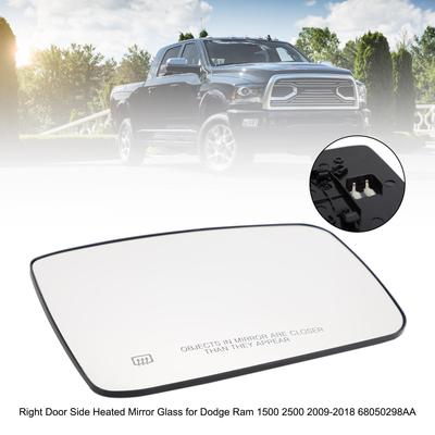 Vyhřívané sklo zrcátka pro pravé dveře pro Dodge Ram 1500 2500 2009-2018 68050298AA