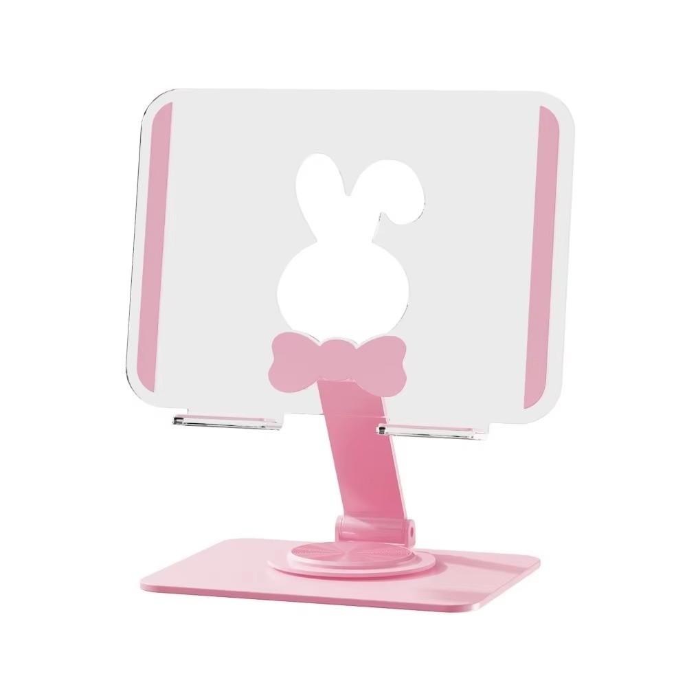 Foldable Desktop Tablet Stand Aryclic Tablet Phone Bracket Portable Tablet Holder  for Home&Office розовый