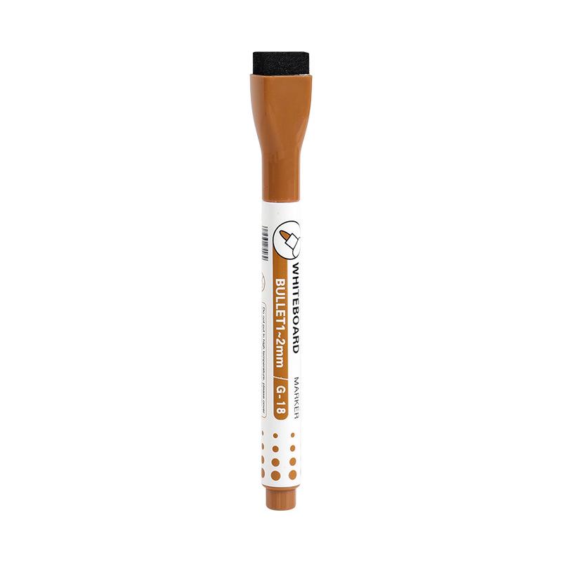 Yihui Water-Based Erasable Magnetic Whiteboard Marker with Fine Tip and Brush for Children s Colored Drawing