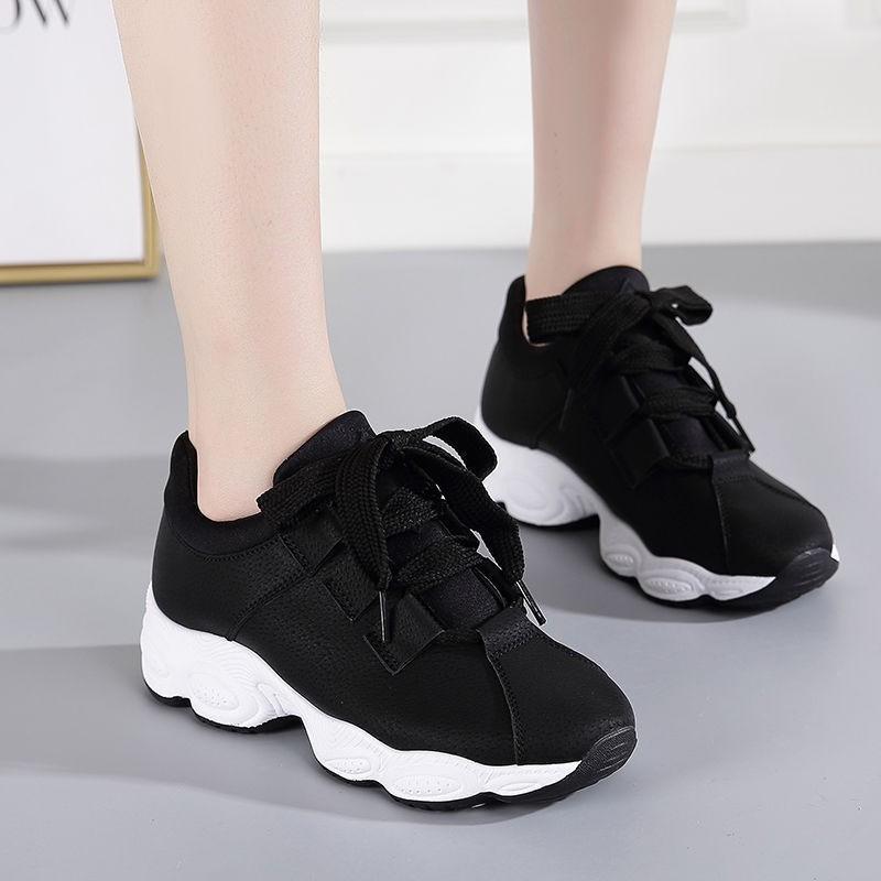 Women's shoes new platform sneakers comfortable and breathable trend lightweight lace-up dad shoes