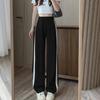 Sports sweatpants in autumn new thin straight-dalky legs casual loose elastic straps versatile trousers