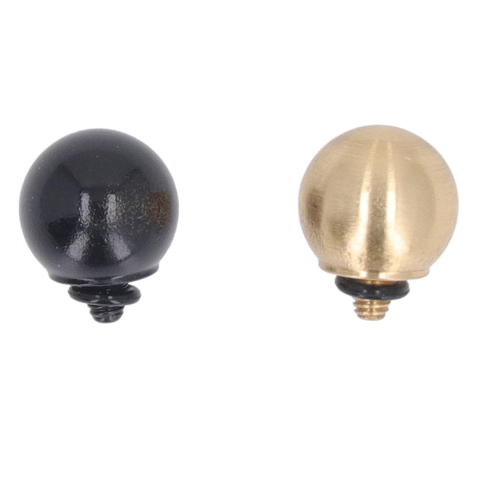 

2Pcs Ball Shape Camera Shutter Button Replacement Brass Soft Shutter Release Button for Tapered
