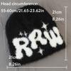 Y2K Letter Fluffy Plush Beanies For Men Women Auutmn Winter Knit Hip Hop Cap Male Soft Outdoor Warm Skullies Ski Hat Bonnet Girl