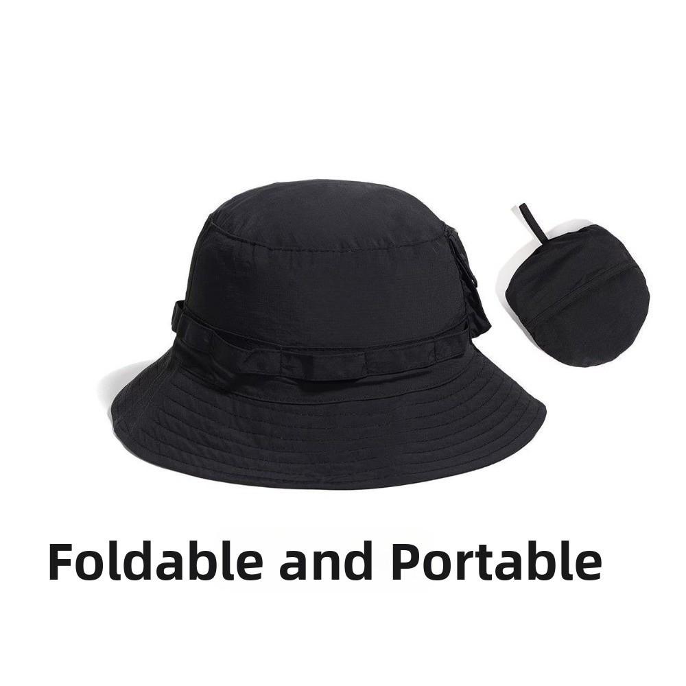 Pocket Design Foldable Bucket Hat Anti-UV Sun Protection Hat  Sunscreen Cap