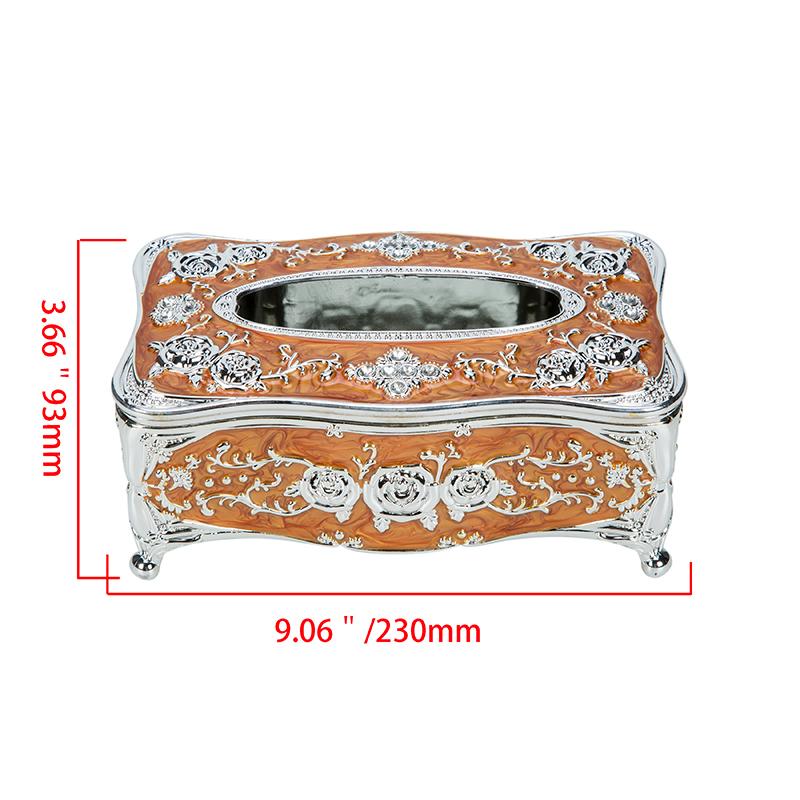 Elegant Tissue Box Cover Chic Napkins Case Holder Hotel Home Desktop Organizer