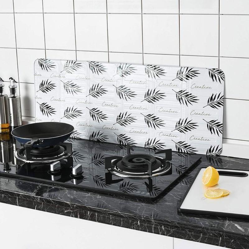 Reliable Oil Barrier Grease Protector Aluminum Foils Material Oil Blocker Oil Deflector Cooking Tool Perfect for Kitchen