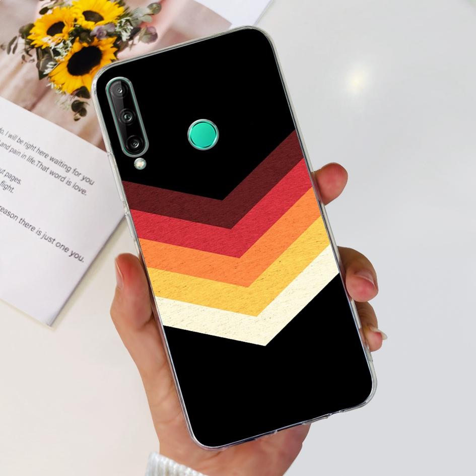 For Huawei Y7p 2020 Case Honor 9C Silicone Cover Fashion Butterfly Clear TPU Fundas For Huawei P40 Lite E ART-L28 ART-L29 Bumper