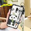Dirt-resistant Wristband Phone Case For Meizu 15/15 Lite Anti-knock Durable Silicone Anti-dust Cartoon Soft Case Cute
