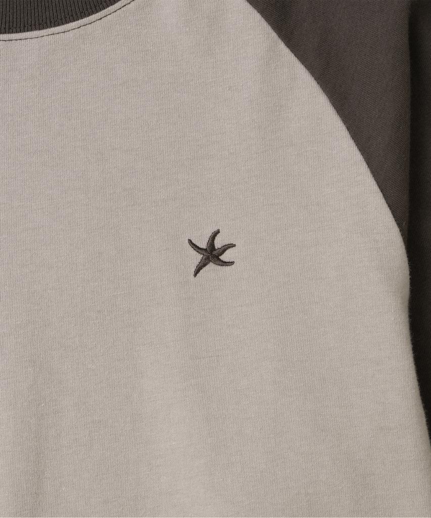 THE COLDEST MOMENT Tcm Mini Logo Raglan Long Sleeve (Taupe/Brown)