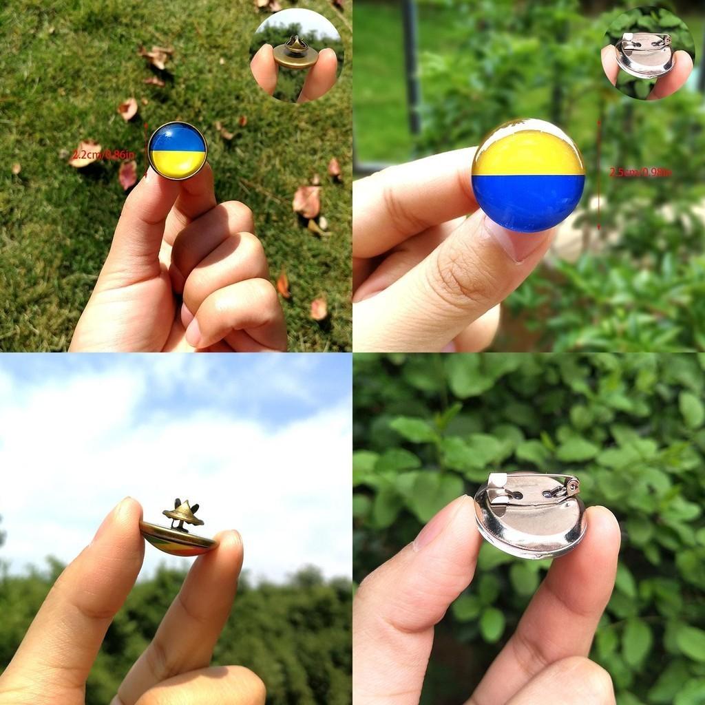 Unique Ukraine Flag Brooch For Fashionable Look