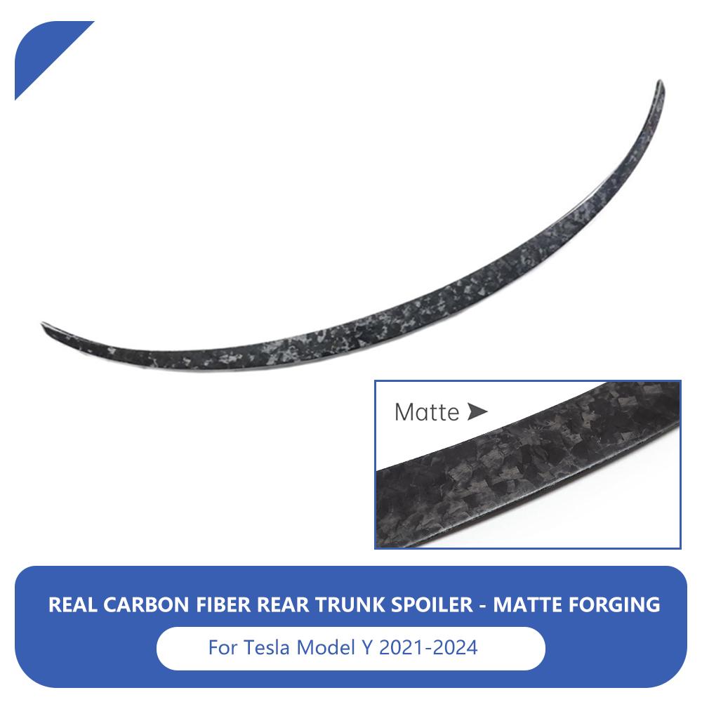 Real Carbon Fiber Rear Trunk Spoiler For Tesla Model 3/Model Y 2017-2023 For Model 3 Highland 2024 Lip Wing Car Accessories