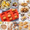 Silicone Madeline Cookies Pan 9 Cavities Madeline Mold Nonstick Baking Pan for Make Madeleine Cookies Baking Tool