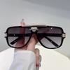 Vintage Pilot Sunglasses Men  New Fashion Double Bridge Casual Shades Women Trendy Luxury Brand Design Sun Glasses