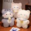 Adorable Standing Plush Cat Toy With Pp Cotton Filling Perfect For Decor And Cuddles