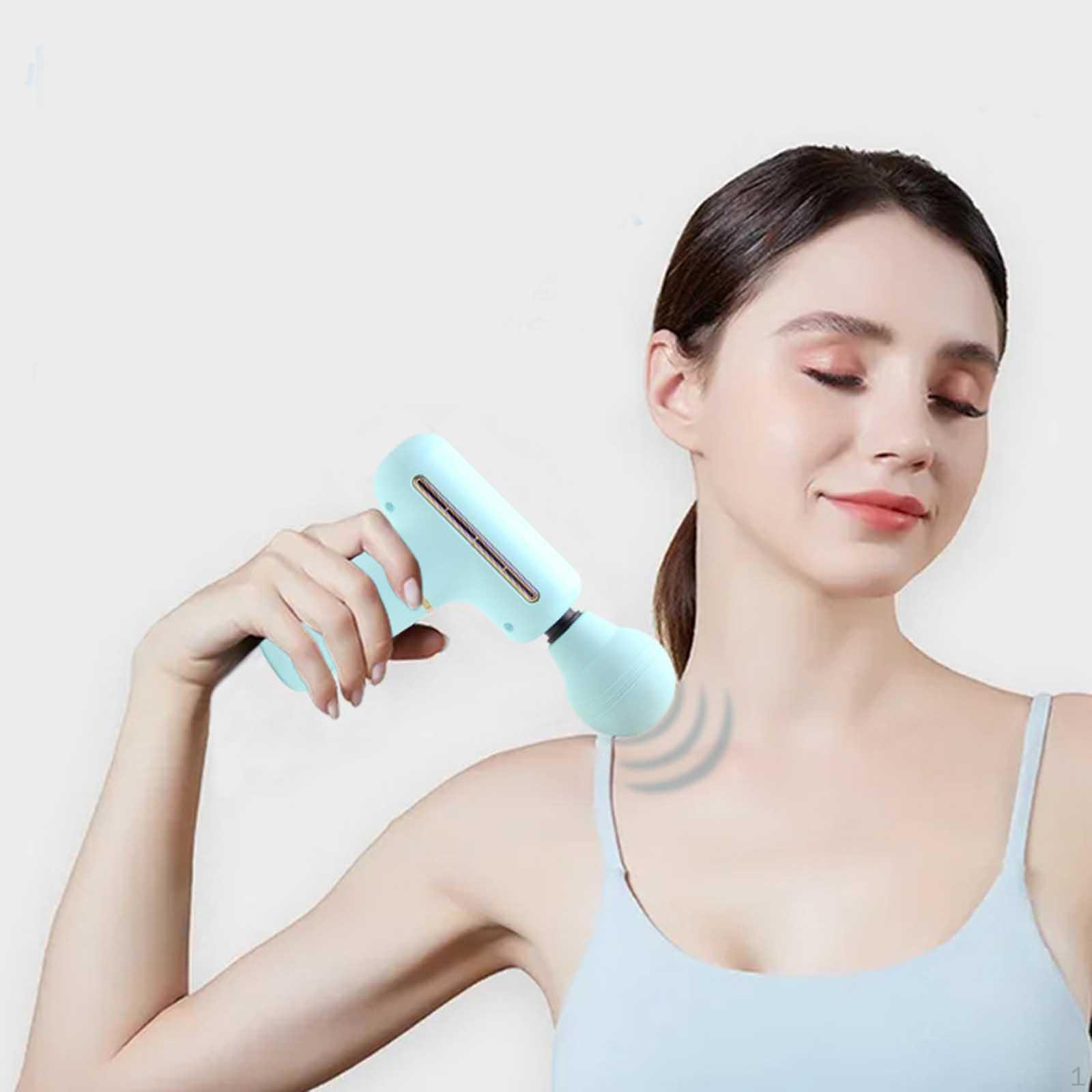 Device Neck Membrane Massager for Muscle синий