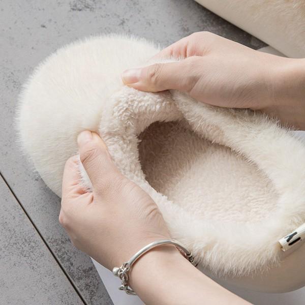 Slippers, Fur, Women's, Pure, Thick Sole, Men's, Unisex, Couple Slippers, High Resilience, Indoor Shoes, Room, Bare Feet, Linen, Quiet, Non-Slip,