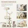 Cat Tree 105cm Cat Tower with Tunnel, Platforms Cat Scratching Post with Sisal Scratching Posts, for Cats up to 5 kg, Beige