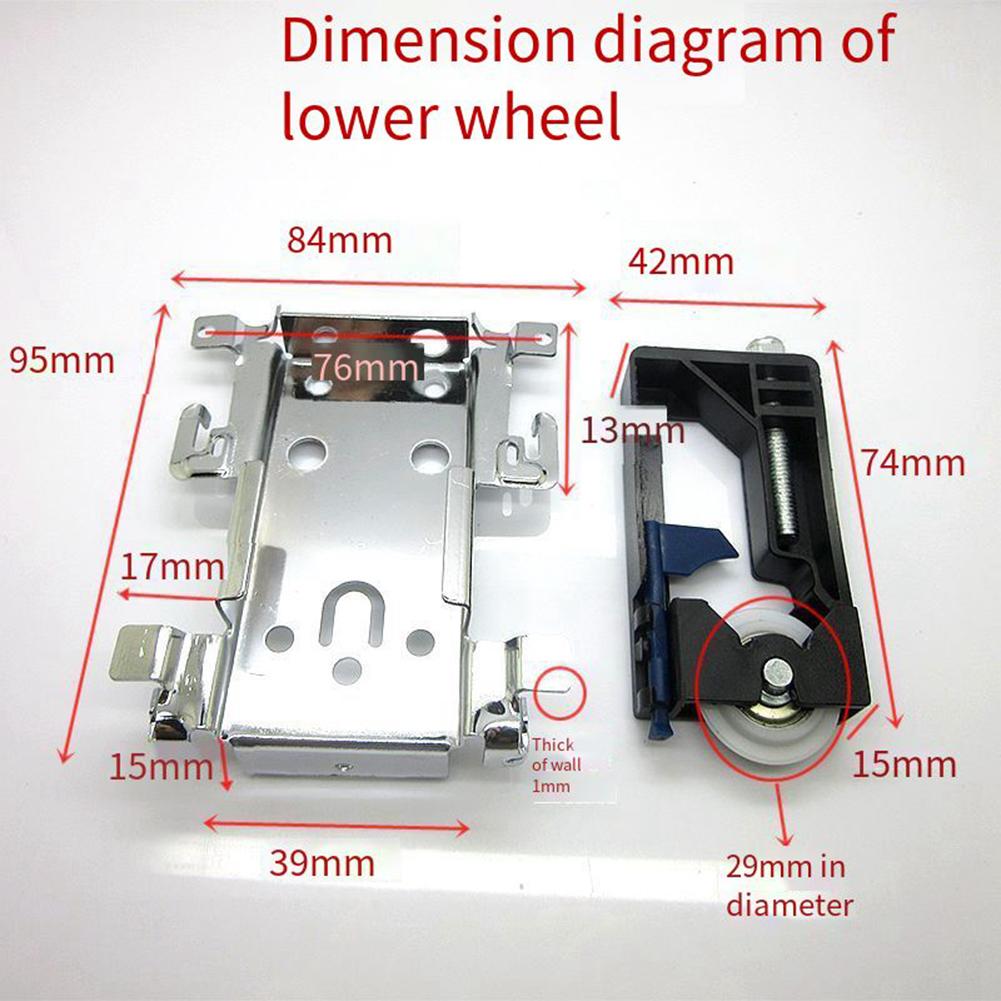 Wardrobe Sliding Door Pulley Wheel Runner Closet Wardrobe Moving Door Bottom Pulley Lower Wheel Roller Runner Door Hardware