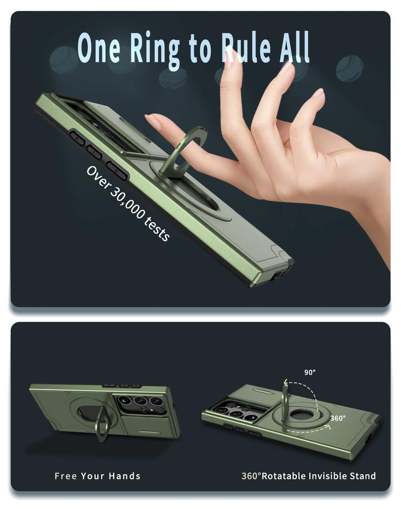 Magsafe Slide Camera Case for Samsung Galaxy S23+ S22+ S21+ Ultra Plus FE A14 A24 A34 A54 A13 A15 A05S 4G 5G Phone Cover