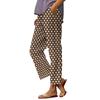 Women's Fashion Printed Elastic Waist Casual Pants with Pockets for Everyday Wear